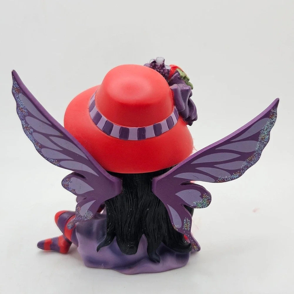 Hatterific It's Not the Age It's the Attitude Red Hat Purple Wings Fairy